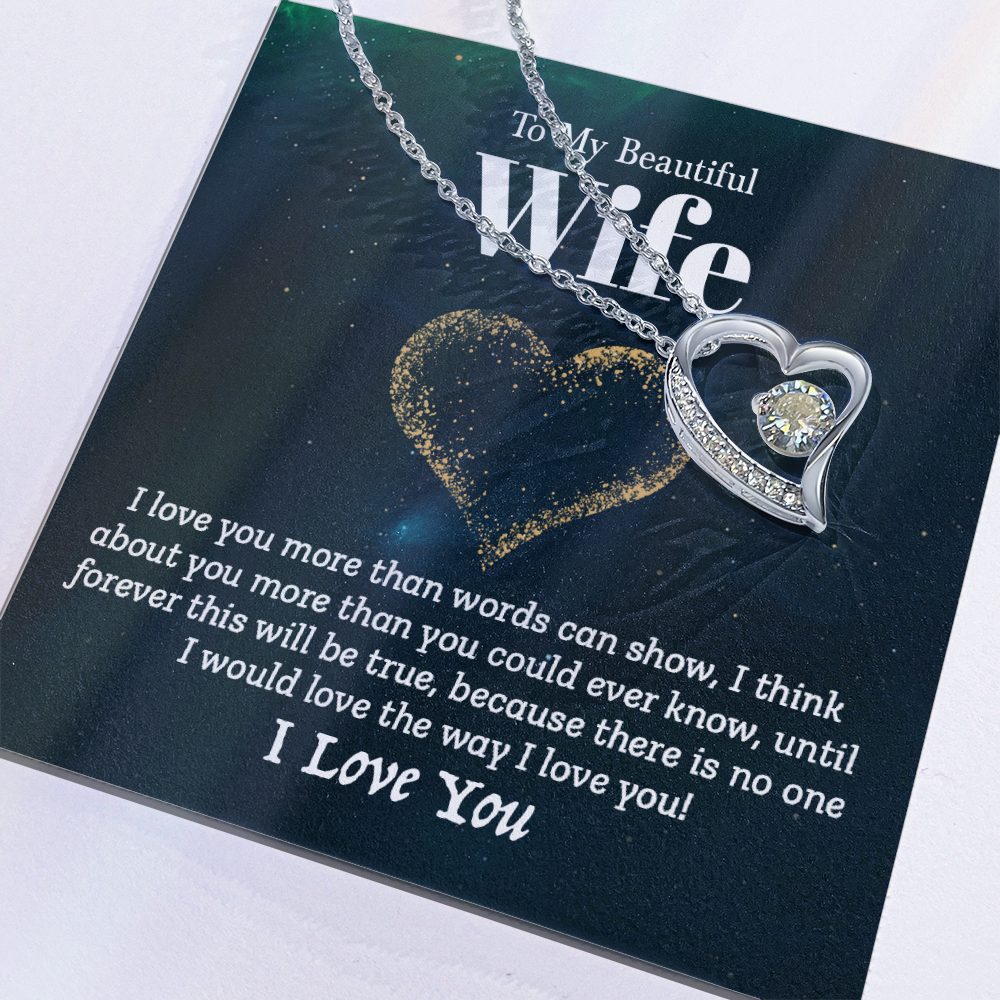 To My Wife - I Love You (Forever Love Necklace Set)
