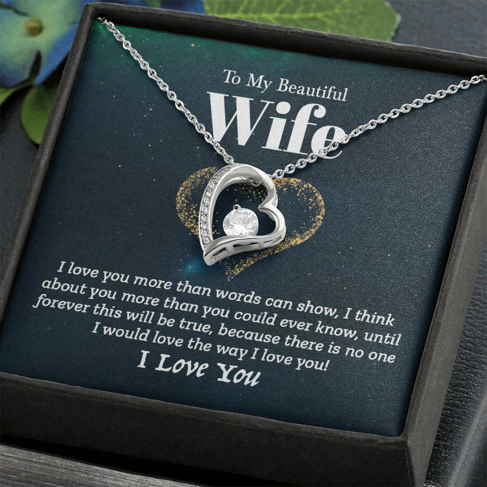 To My Wife - I Love You (Forever Love Necklace Set)