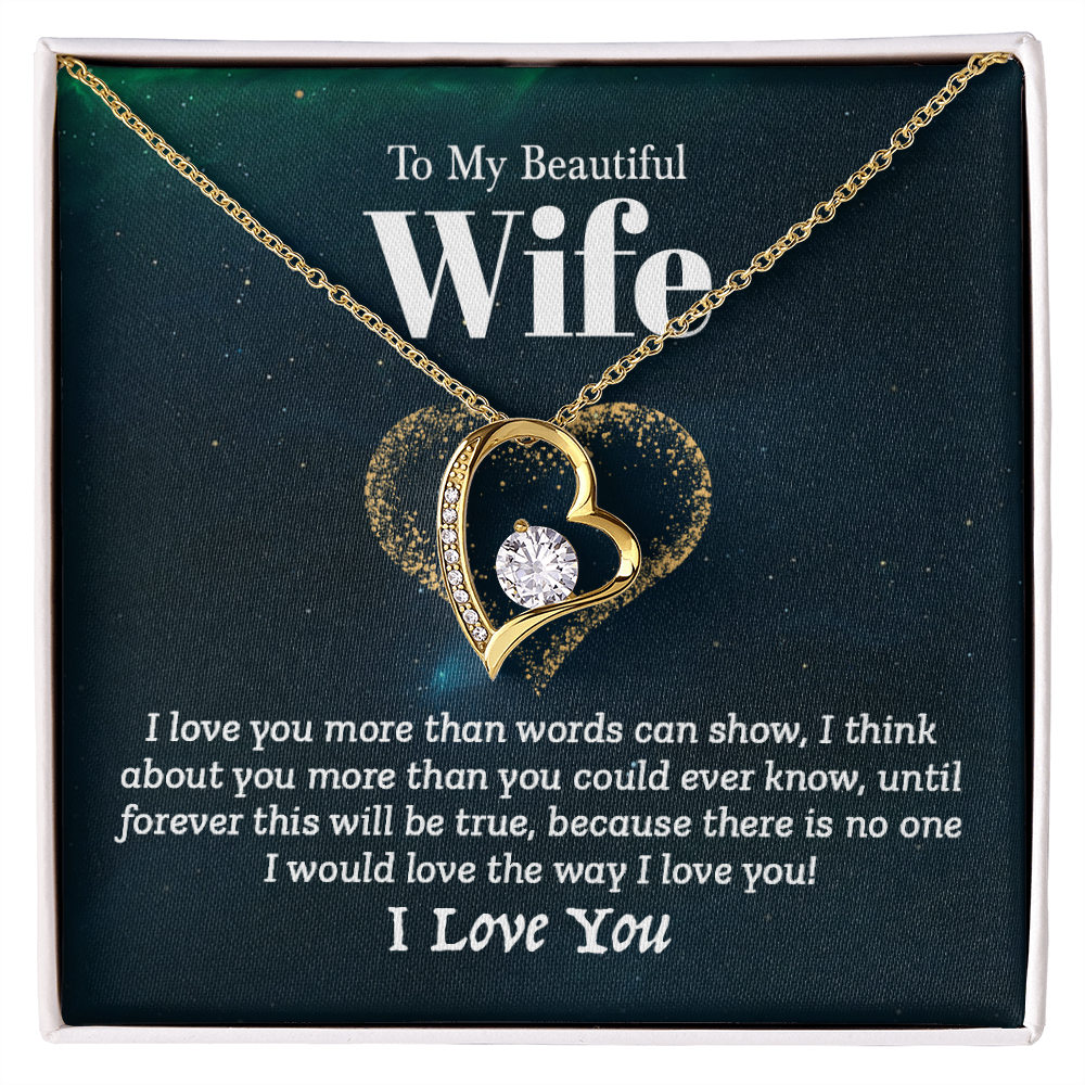 To My Wife - I Love You (Forever Love Necklace Set)