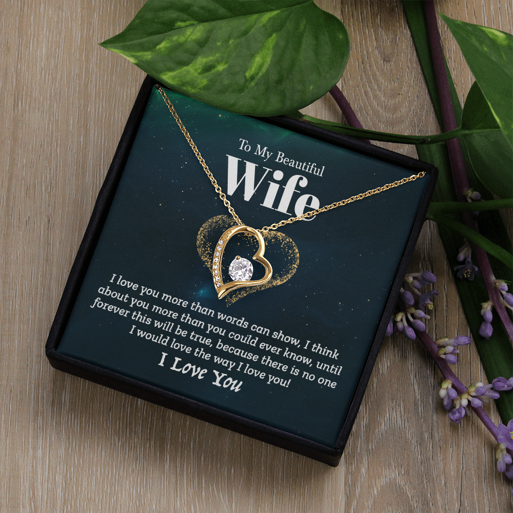 To My Wife - I Love You (Forever Love Necklace Set)