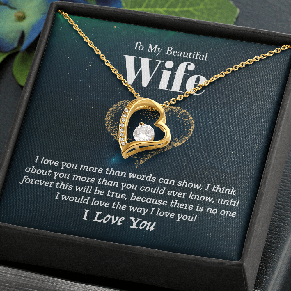 To My Wife - I Love You (Forever Love Necklace Set)