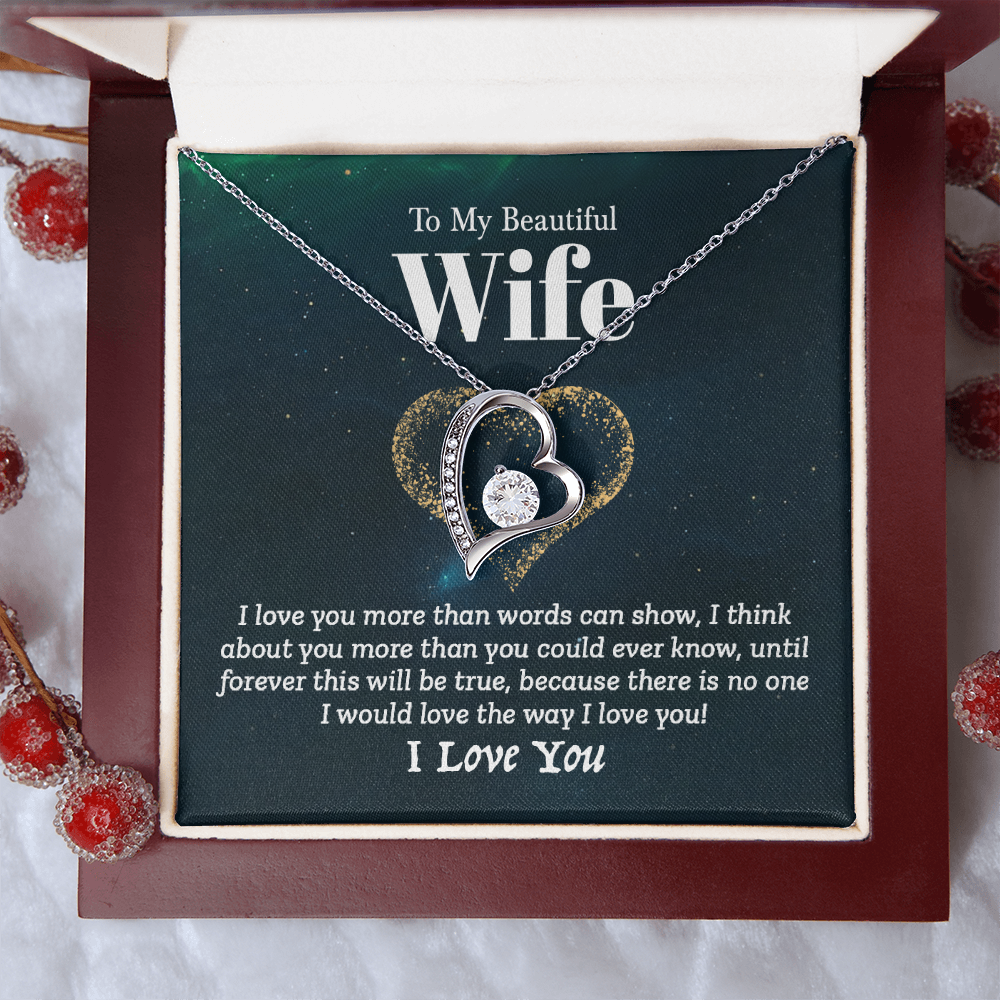 To My Wife - I Love You (Forever Love Necklace Set)