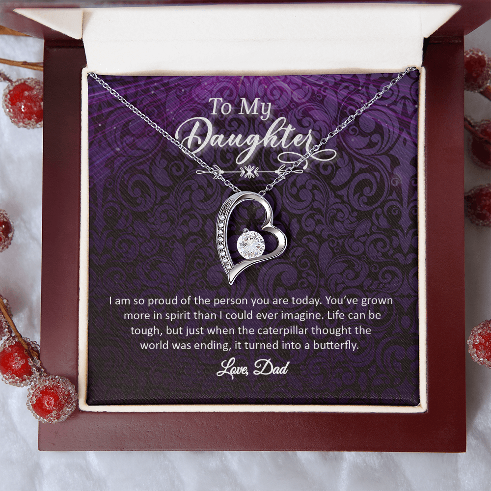 To My Daughter - Love, Dad (Forever Love Necklace Set)