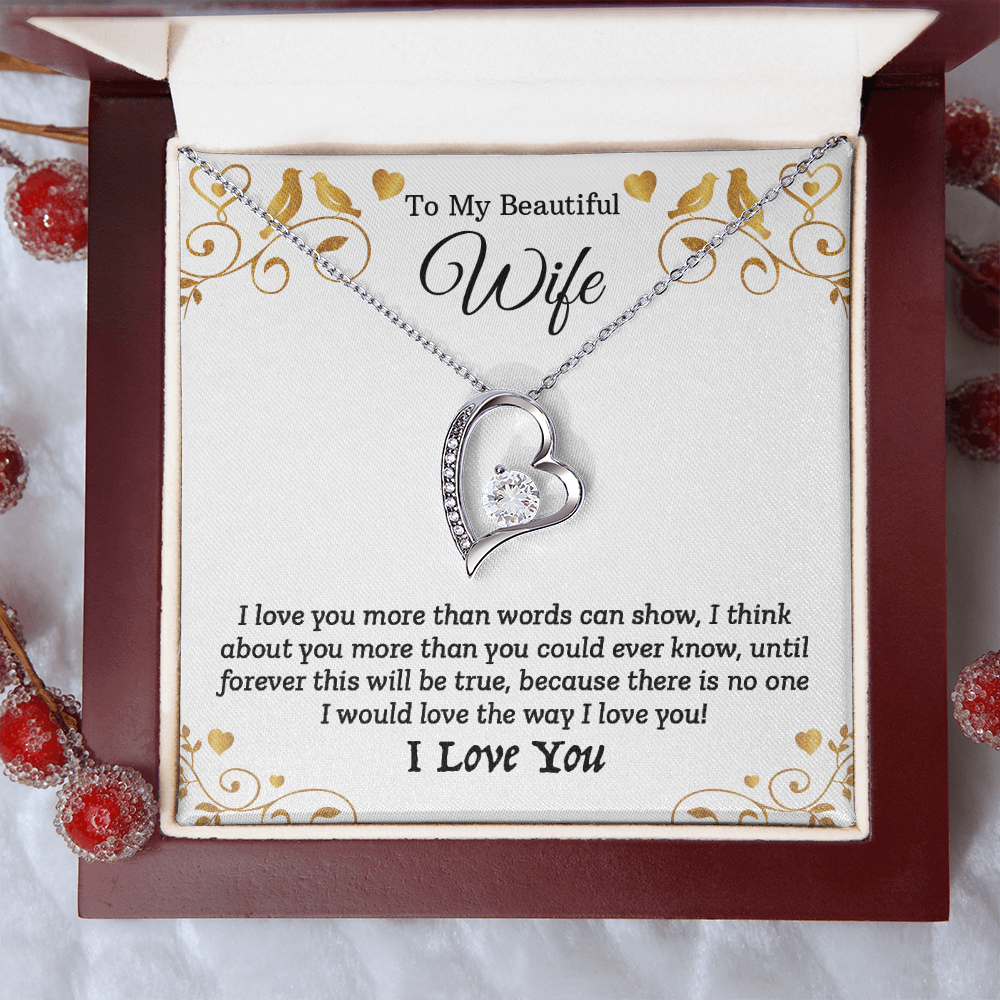 To My Beautiful Wife - I Love You (Beautiful Necklace Set)