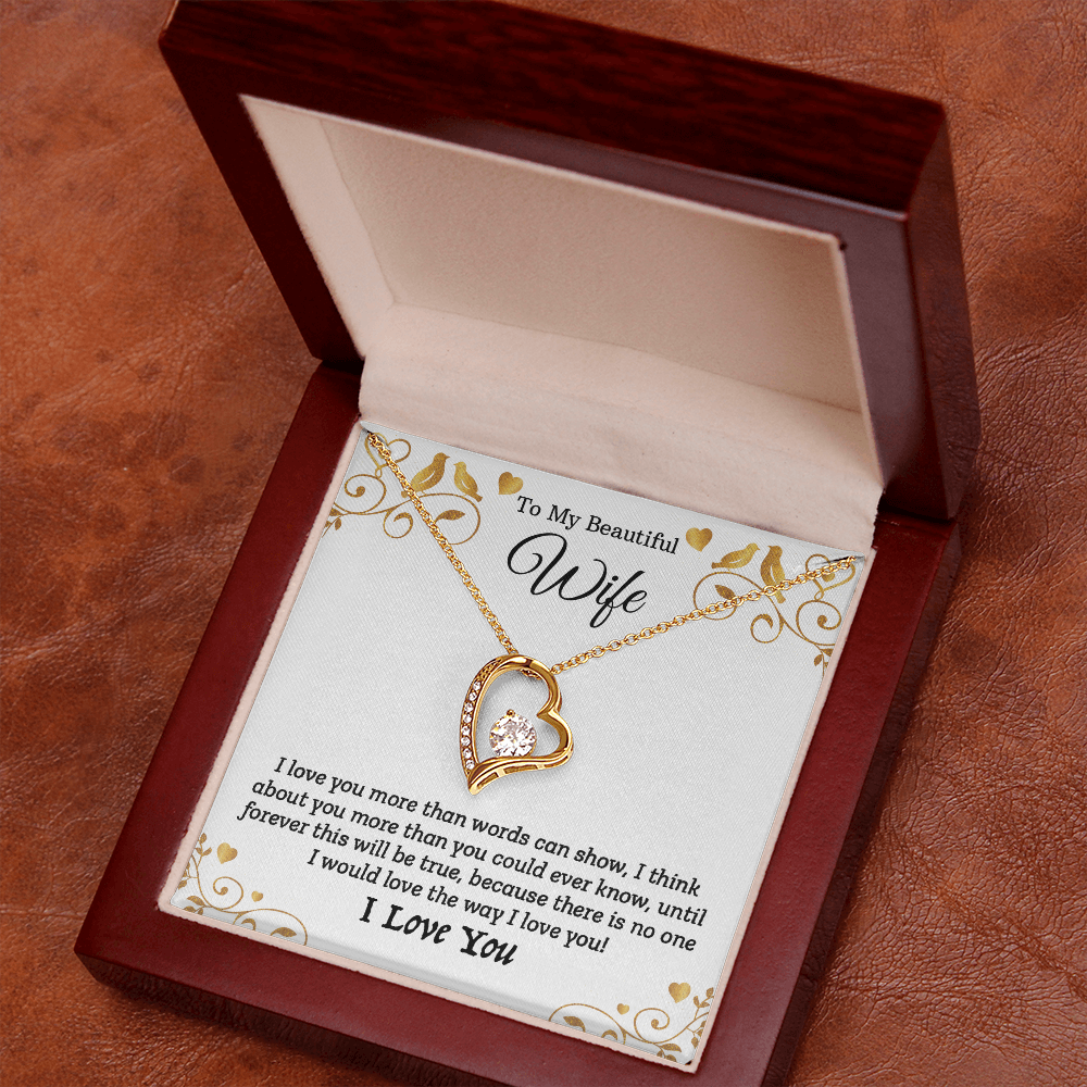 To My Beautiful Wife - I Love You (Beautiful Necklace Set)