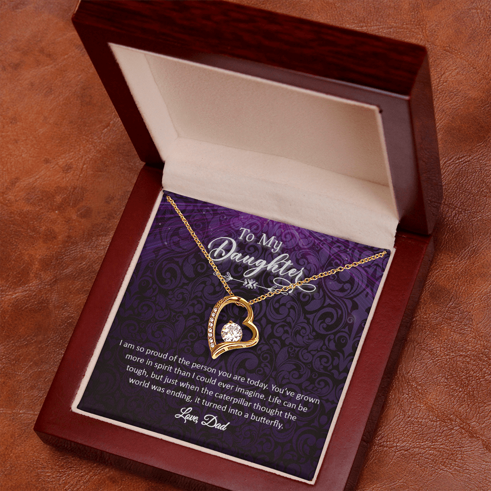 To My Daughter - Love, Dad (Forever Love Necklace Set)