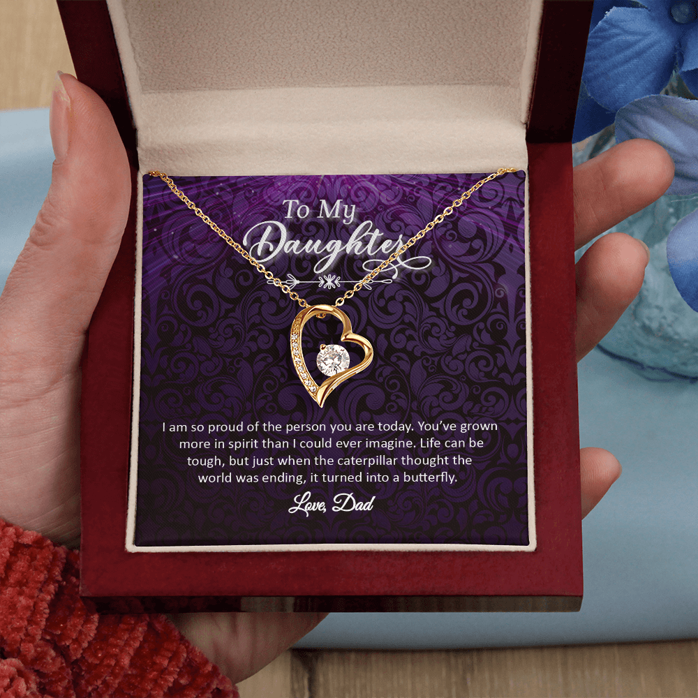 To My Daughter - Love, Dad (Forever Love Necklace Set)