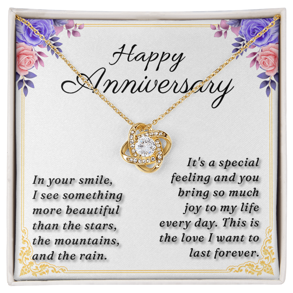 Happy Anniversary - Love Knot Necklace