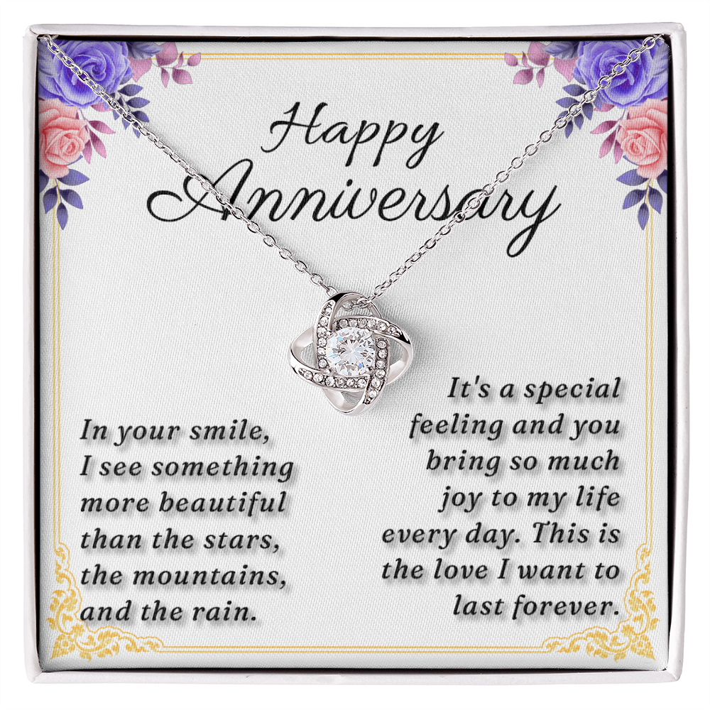 Happy Anniversary - Love Knot Necklace