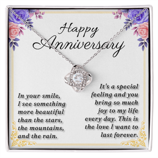 Happy Anniversary - Love Knot Necklace
