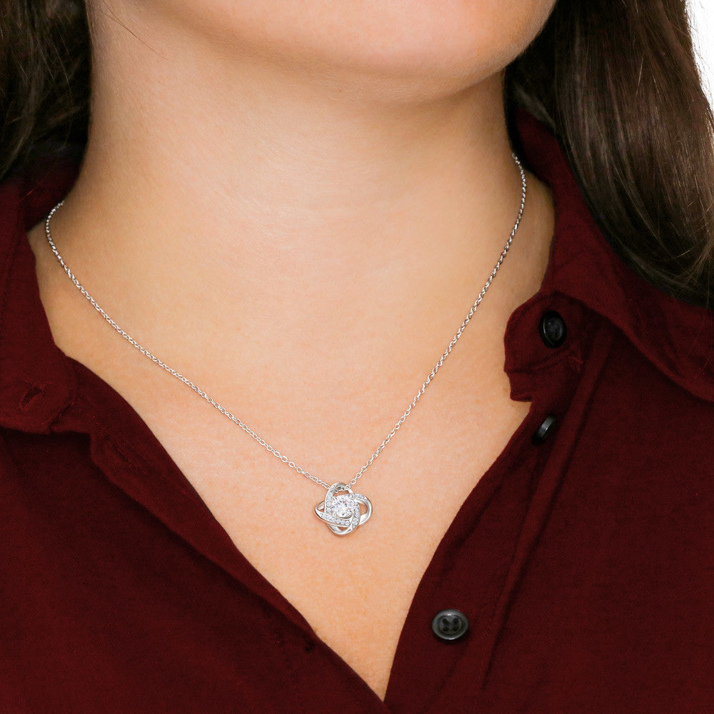 To My Beautiful Daughter - Love, Dad (Love Knot Necklace Set)