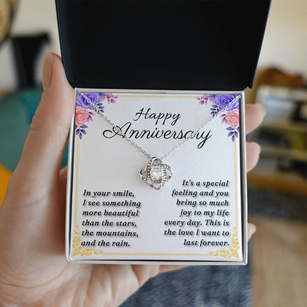 Happy Anniversary - Love Knot Necklace