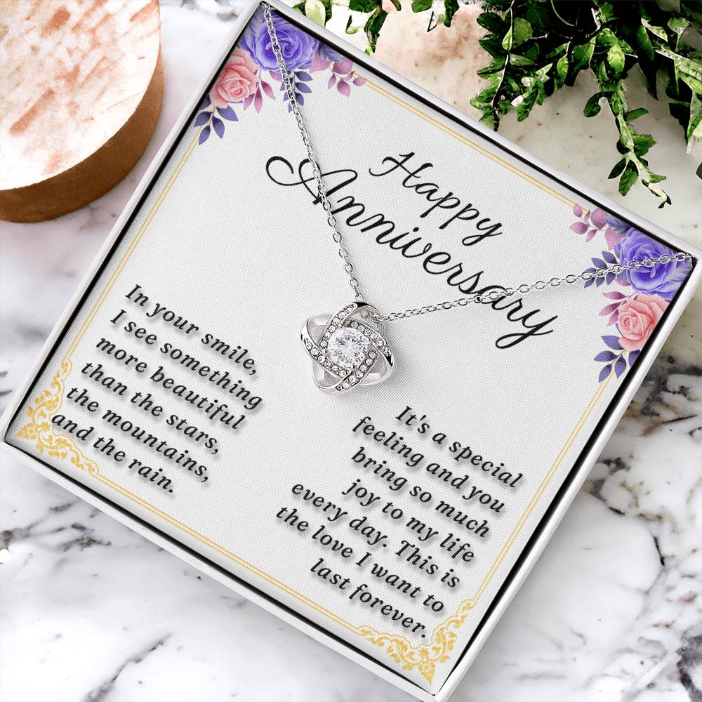 Happy Anniversary - Love Knot Necklace