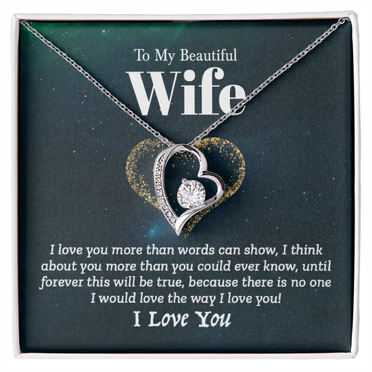 To My Wife - I Love You (Forever Love Necklace Set)