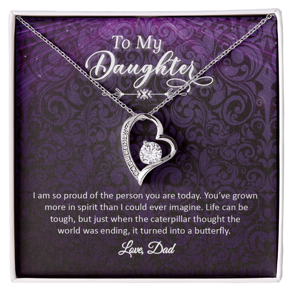 To My Daughter - Love, Dad (Forever Love Necklace Set)