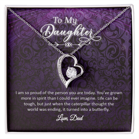 To My Daughter - Love, Dad (Forever Love Necklace Set)