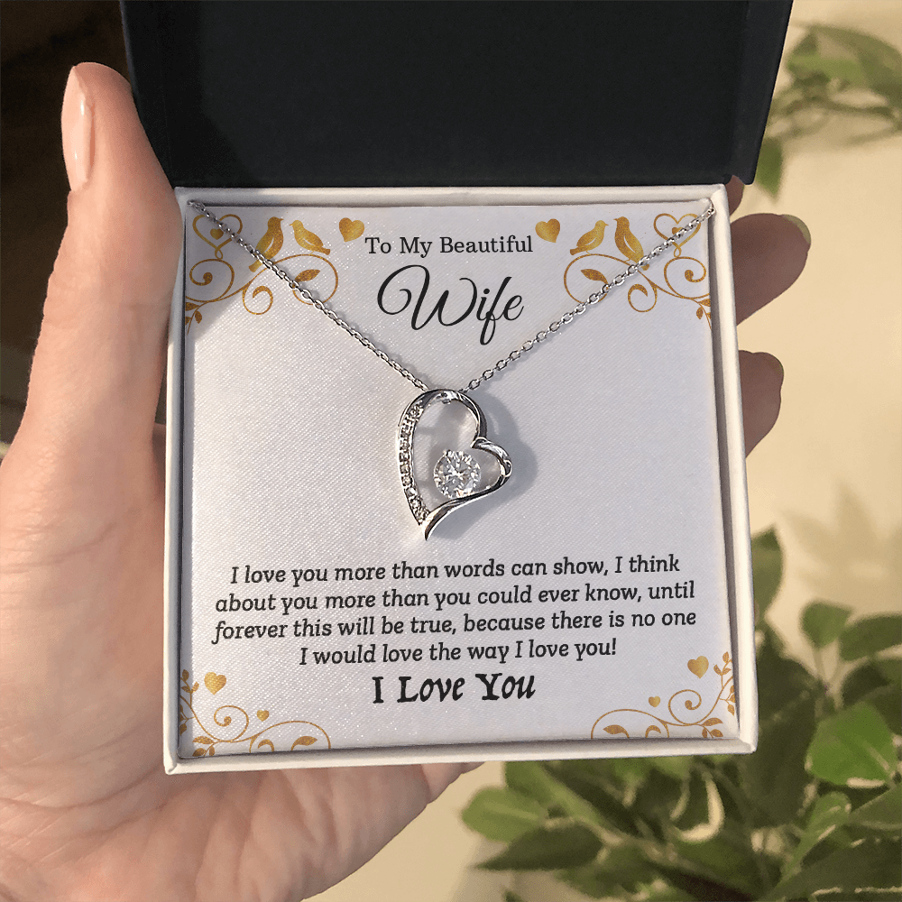 To My Beautiful Wife - I Love You (Beautiful Necklace Set)