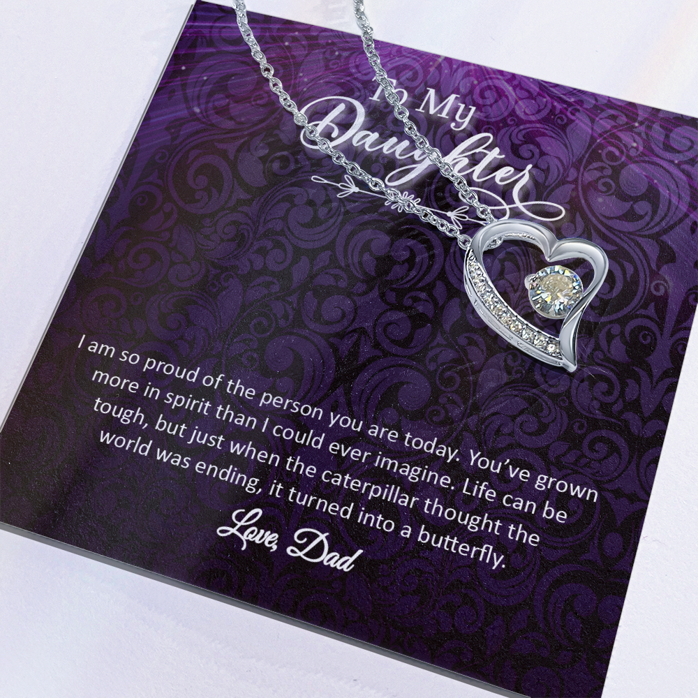 To My Daughter - Love, Dad (Forever Love Necklace Set)