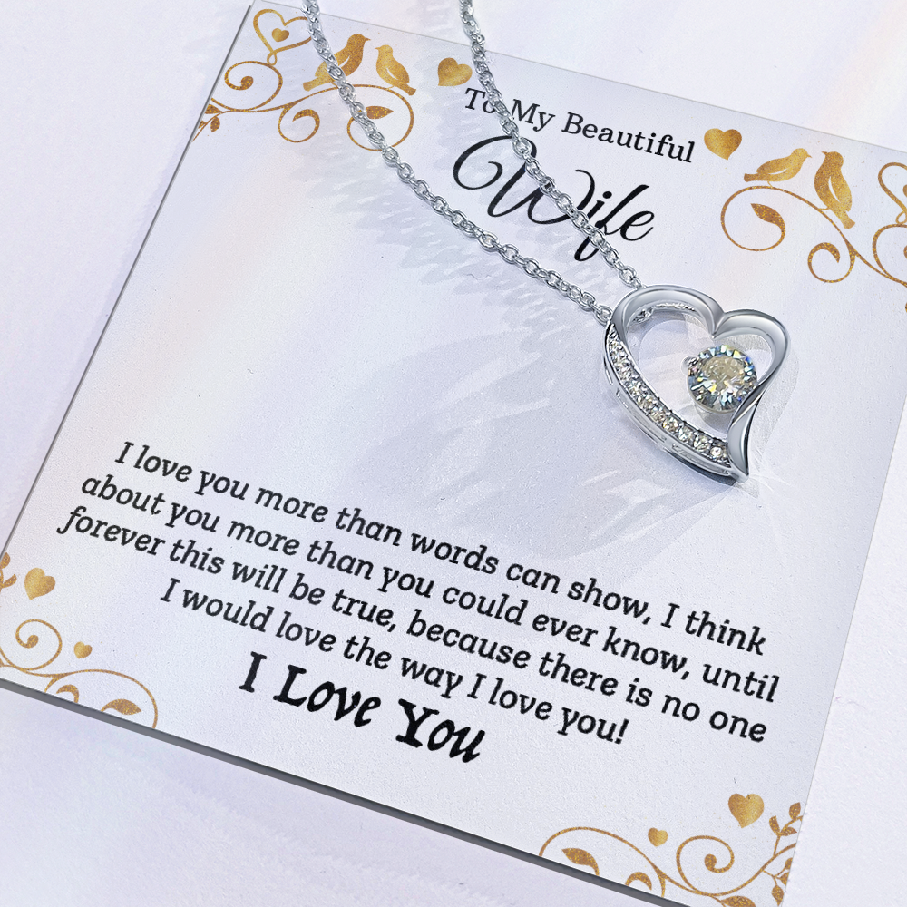 To My Beautiful Wife - I Love You (Beautiful Necklace Set)