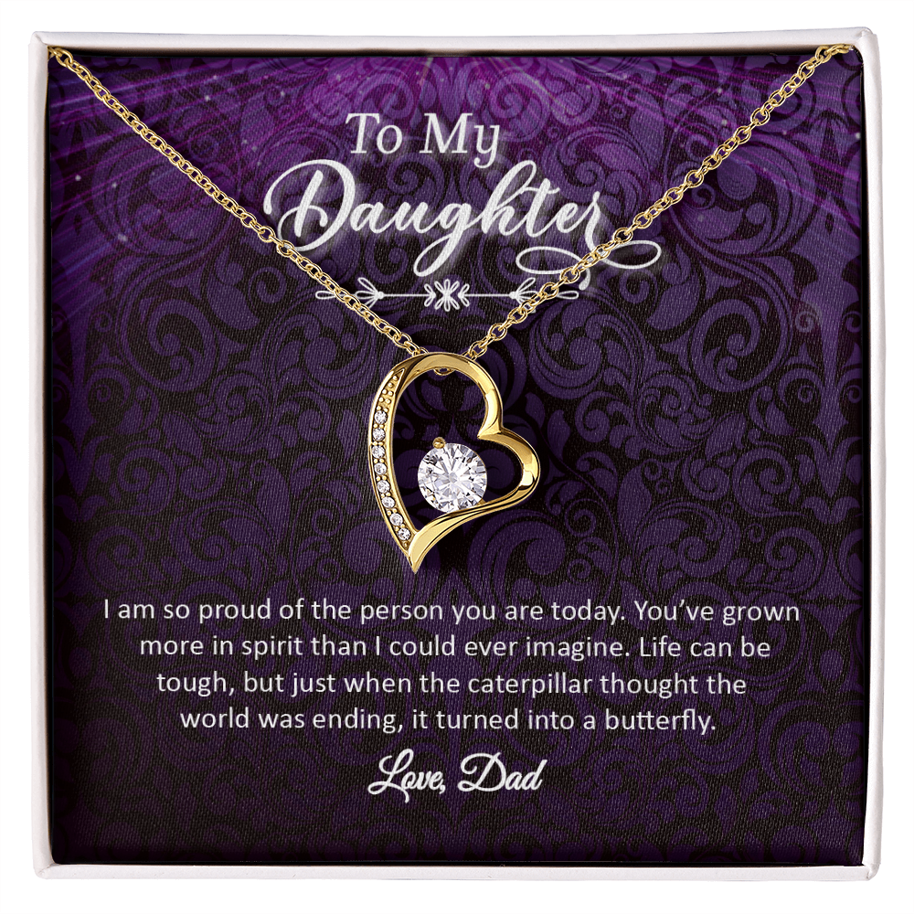 To My Daughter - Love, Dad (Forever Love Necklace Set)