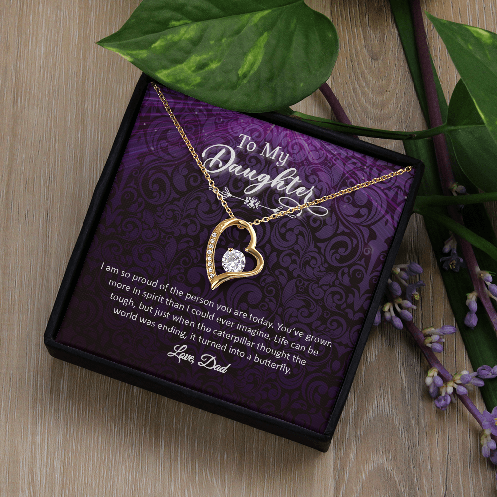 To My Daughter - Love, Dad (Forever Love Necklace Set)