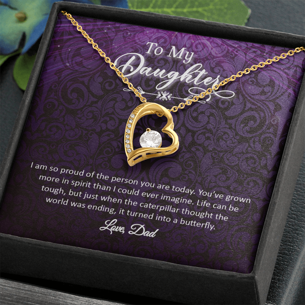 To My Daughter - Love, Dad (Forever Love Necklace Set)